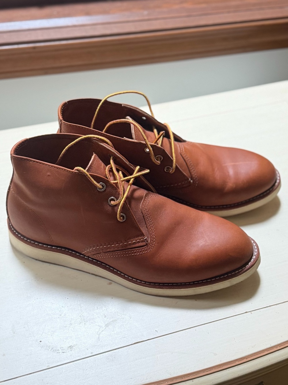Red Wing Leather Chukka Boots - Made in the USA Size 10 Excellent Condition